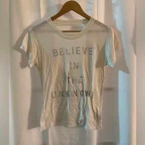 Karma by Boger T-shirt: Believe in the Unknown - color: white size: s